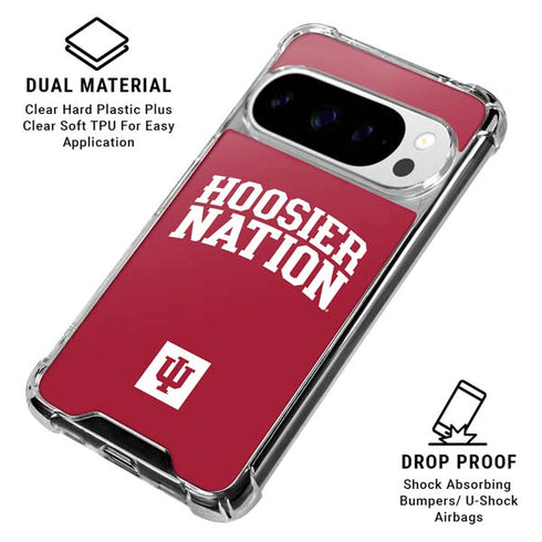 Indiana University Hoosier Nation Google Pixel 10 Pro XL Clear Case