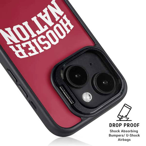Indiana University Hoosier Nation iPhone 14 Plus Kickstand Case
