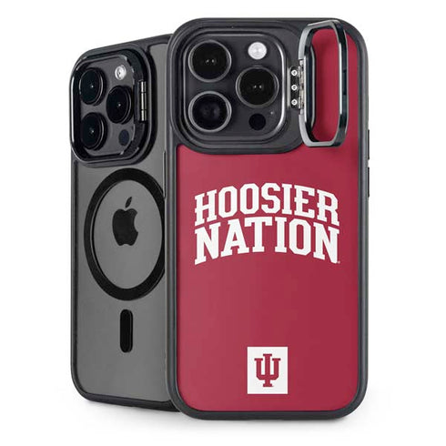 Indiana University Hoosier Nation iPhone 14 Pro Max Kickstand Case