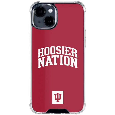 Indiana University Hoosier Nation iPhone 15 Clear Case