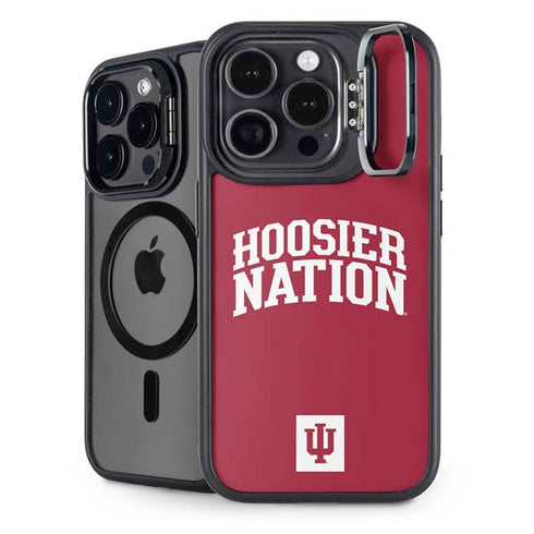 Indiana University Hoosier Nation iPhone 15 Pro Kickstand Case