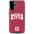 Indiana University Hoosier Nation iPhone 16 Clear Case