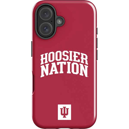 Indiana University Hoosier Nation iPhone 16 Impact Case