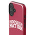 Indiana University Hoosier Nation iPhone 16 Impact Case
