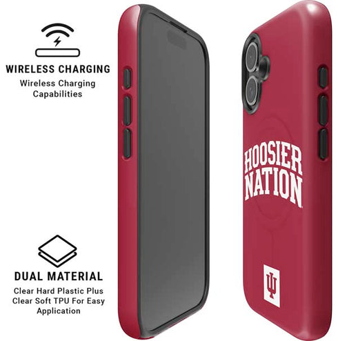 Indiana University Hoosier Nation iPhone 16 Magsafe Impact Case