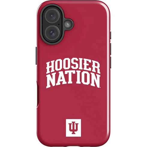 Indiana University Hoosier Nation iPhone 16 Plus Impact Case