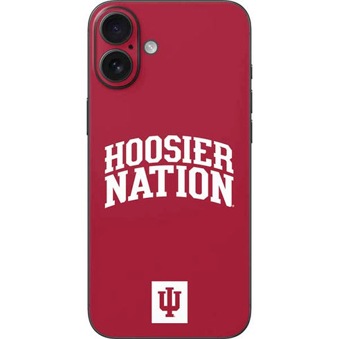 Indiana University Hoosier Nation iPhone 16 Plus Skin