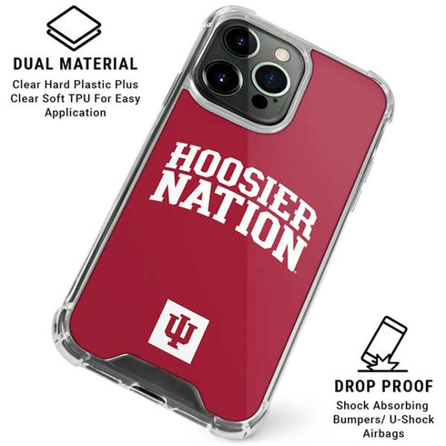 Indiana University Hoosier Nation iPhone 16 Pro Clear Case