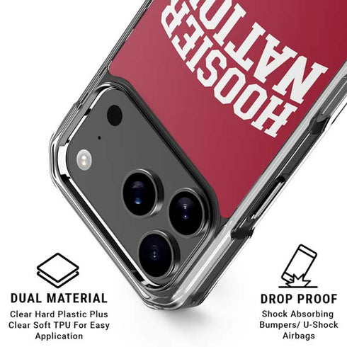 Indiana University Hoosier Nation iPhone 18 Pro Clear Case