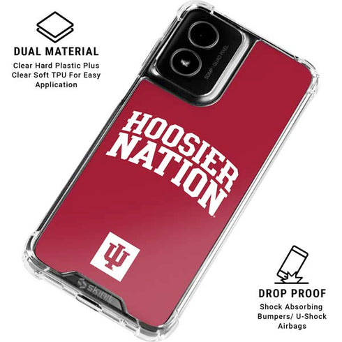 Indiana University Hoosier Nation Moto G Power 5G (2024) Clear Case