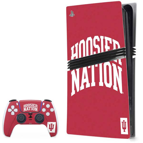 Indiana University Hoosier Nation PS5 Pro Bundle Skin