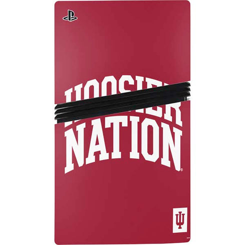 Indiana University Hoosier Nation PS5 Pro Disk Bundle Skin