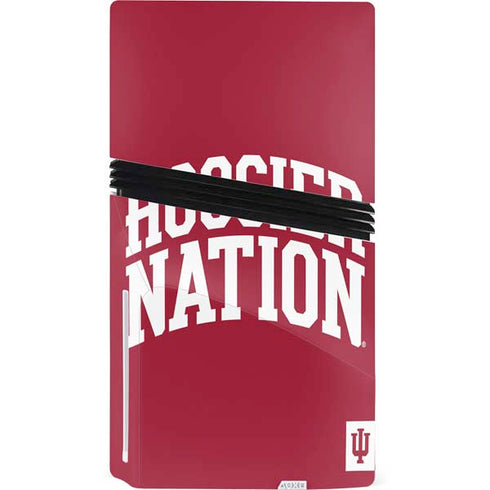 Indiana University Hoosier Nation PS5 Pro Disk Bundle Skin