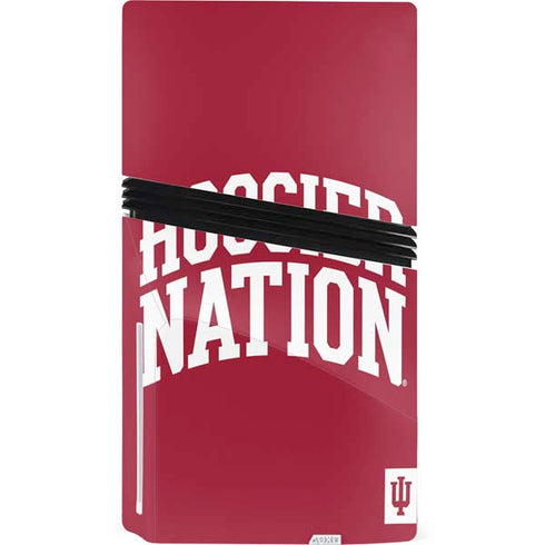 Indiana University Hoosier Nation PS5 Pro Disk Console Skin