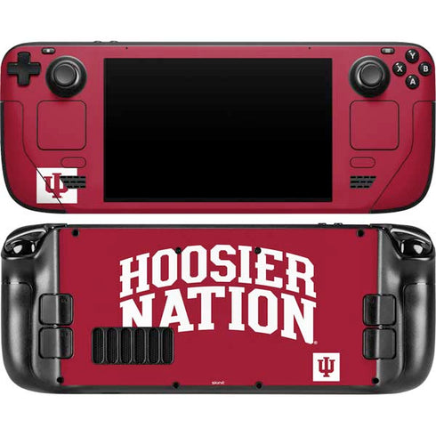 Indiana University Hoosier Nation Steam Deck Handheld Gaming Computer OLED Skin