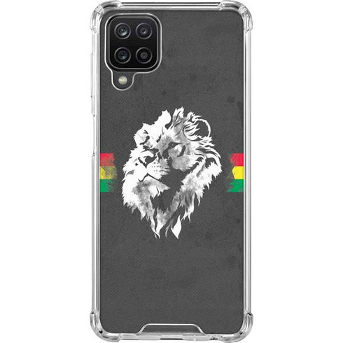 Horizontal Banner - Lion of Judah Galaxy A12 Clear Case
