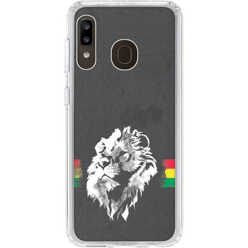 Horizontal Banner - Lion of Judah Galaxy A20 Clear Case