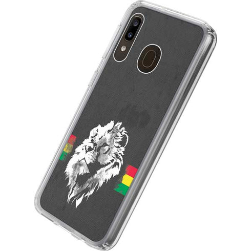 Horizontal Banner - Lion of Judah Galaxy A20 Clear Case