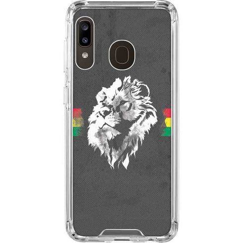 Horizontal Banner - Lion of Judah Galaxy A30 Clear Case
