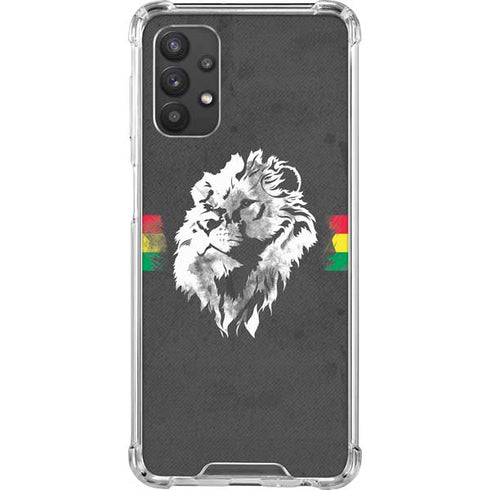 Horizontal Banner - Lion of Judah Galaxy A32 5G Clear Case