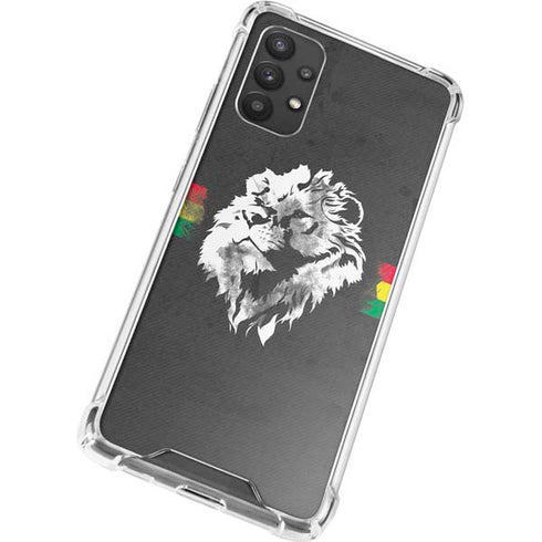 Horizontal Banner - Lion of Judah Galaxy A32 5G Clear Case