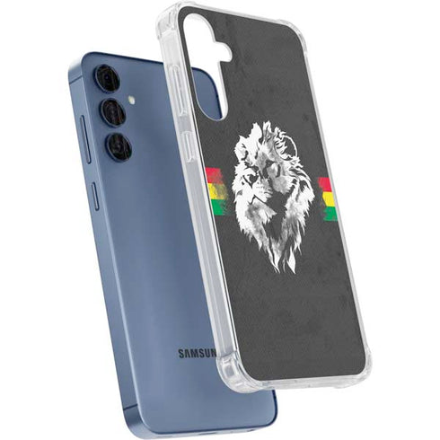 Horizontal Banner - Lion of Judah Galaxy A35 5G Clear Case