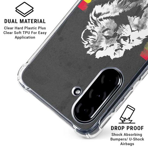 Horizontal Banner - Lion of Judah Galaxy A36 5G Clear Case