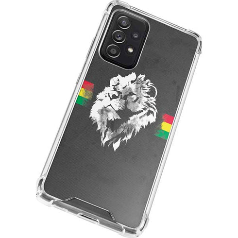Horizontal Banner - Lion of Judah Galaxy A52 5G Clear Case