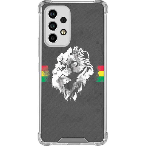Horizontal Banner - Lion of Judah Galaxy A53 5G Clear Case