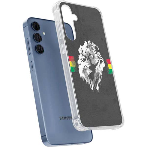 Horizontal Banner - Lion of Judah Galaxy A55 5G Clear Case