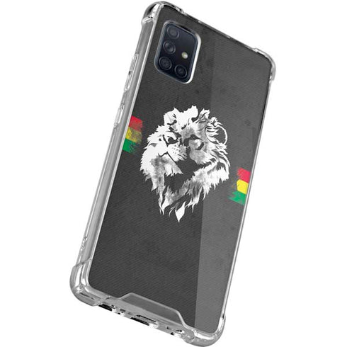 Horizontal Banner - Lion of Judah Galaxy A71 5G Clear Case