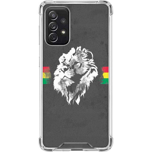 Horizontal Banner - Lion of Judah Galaxy A72 5G Clear Case