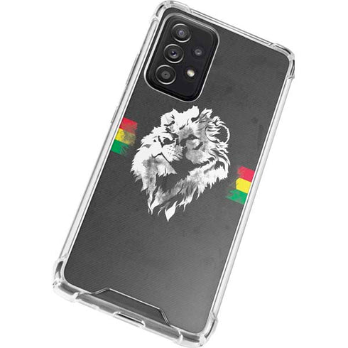 Horizontal Banner - Lion of Judah Galaxy A72 5G Clear Case