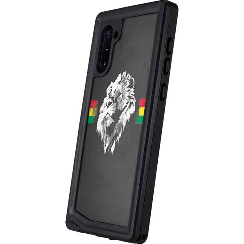 Horizontal Banner - Lion of Judah Galaxy Note 10 Waterproof Case