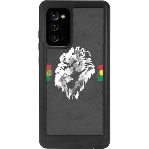 Horizontal Banner - Lion of Judah Galaxy Note20 5G Waterproof Case