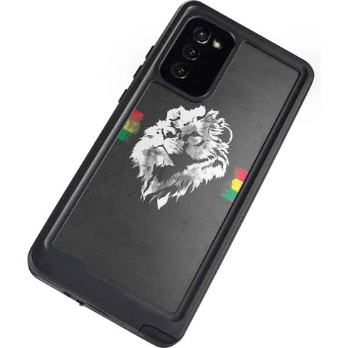 Horizontal Banner - Lion of Judah Galaxy Note20 5G Waterproof Case