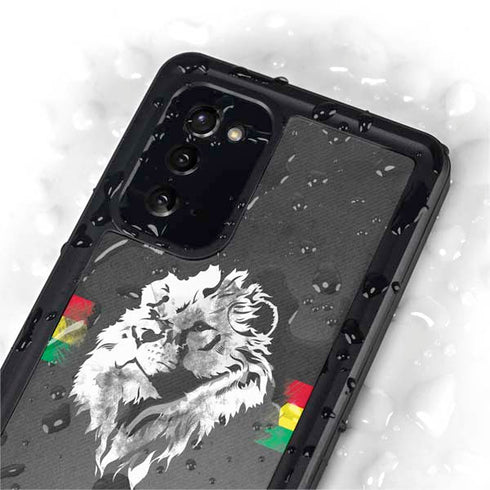 Horizontal Banner - Lion of Judah Galaxy Note20 5G Waterproof Case