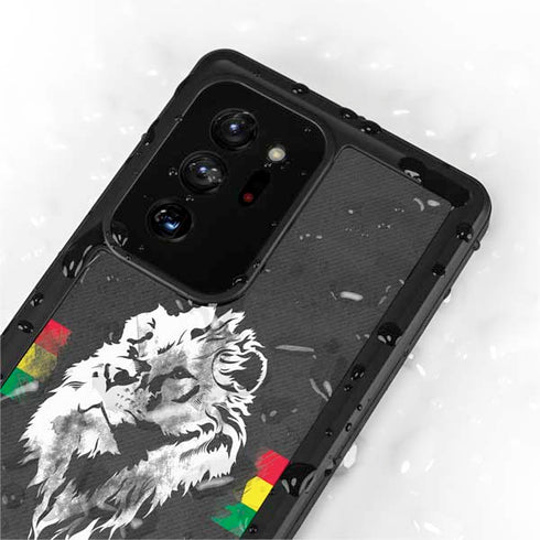 Horizontal Banner - Lion of Judah Galaxy Note20 Ultra 5G Waterproof Case