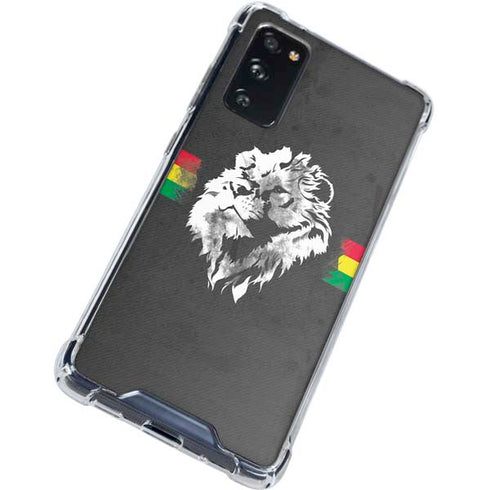 Horizontal Banner - Lion of Judah Galaxy S20 FE Clear Case