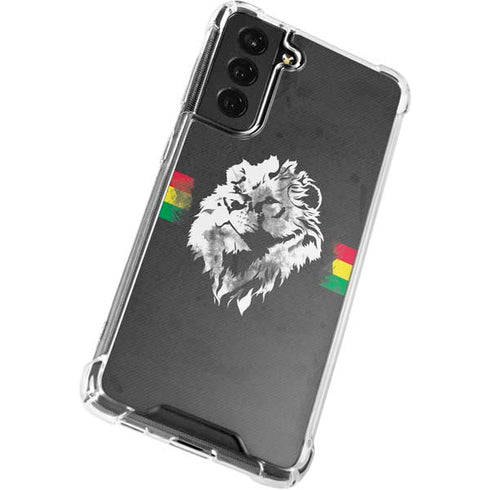 Horizontal Banner - Lion of Judah Galaxy S22 Plus Clear Case