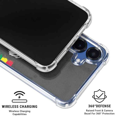 Horizontal Banner - Lion of Judah Galaxy S25 Plus Clear Case