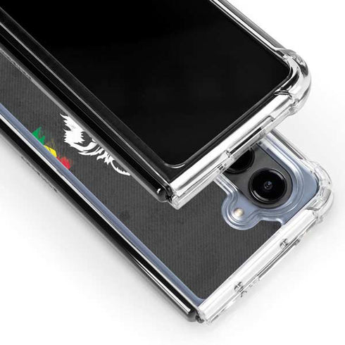 Horizontal Banner - Lion of Judah Galaxy Z Fold5 5G Clear Case