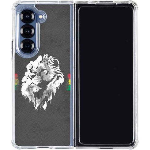Horizontal Banner - Lion of Judah Galaxy Z Fold6 Clear Case