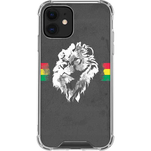 Horizontal Banner - Lion of Judah iPhone 12 Clear Case