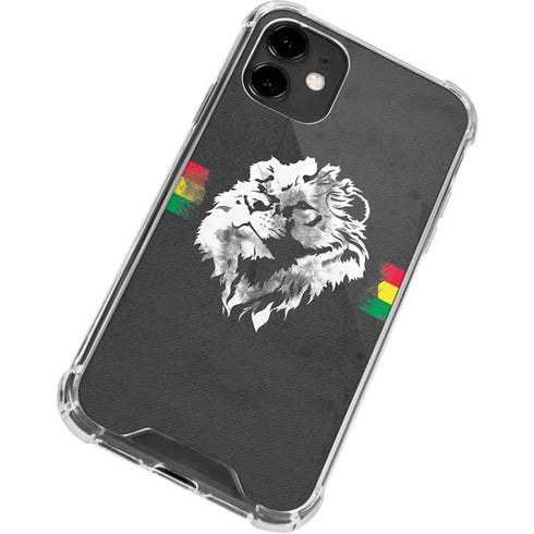 Horizontal Banner - Lion of Judah iPhone 12 Clear Case