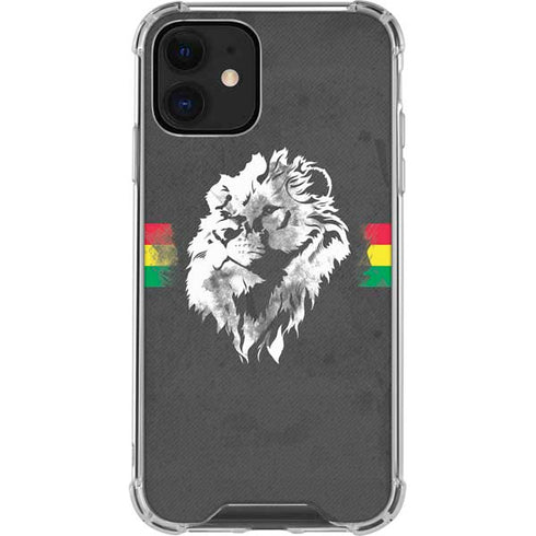 Horizontal Banner - Lion of Judah iPhone 12 Mini Clear Case