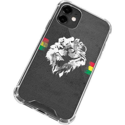 Horizontal Banner - Lion of Judah iPhone 12 Mini Clear Case