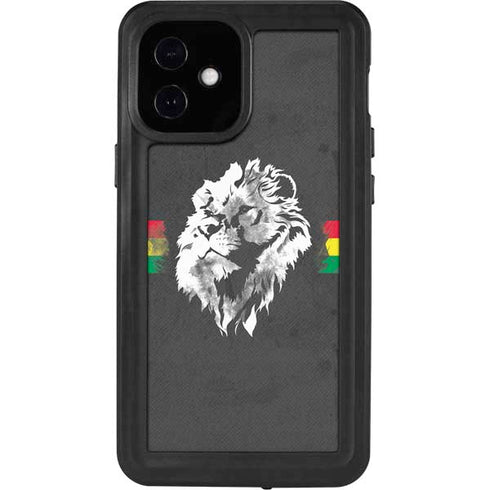 Horizontal Banner - Lion of Judah iPhone 12 Mini Waterproof Case