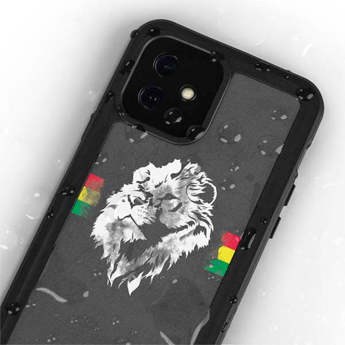 Horizontal Banner - Lion of Judah iPhone 12 Mini Waterproof Case
