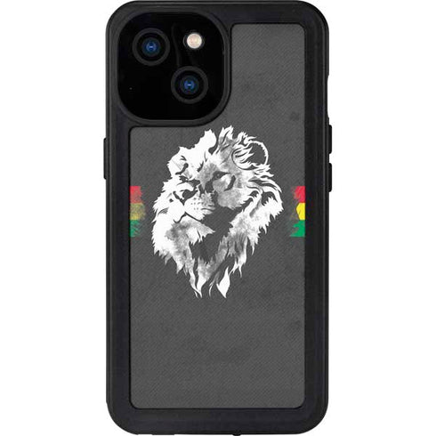 Horizontal Banner - Lion of Judah iPhone 13 Mini Waterproof Case